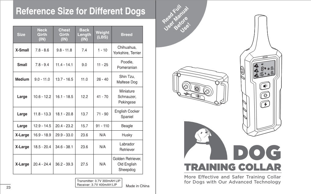 P19 Dog Training Manual