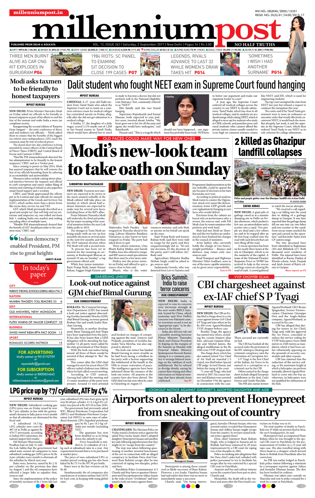 Modi's New-Look Team to Take Oath on Sunday