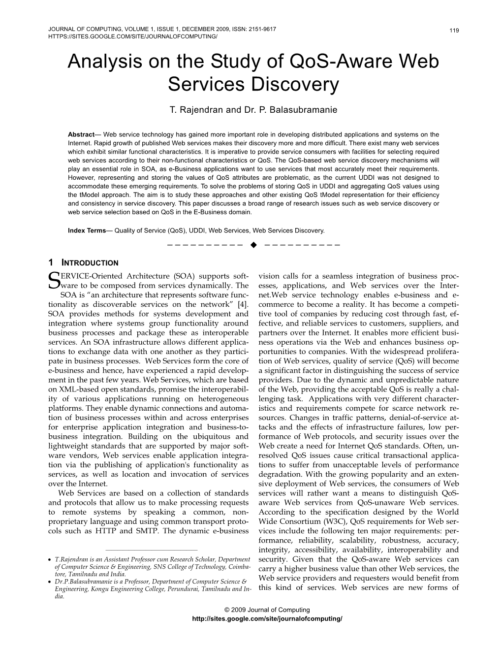 Analysis on the Study of Qos-Aware Web Services Discovery