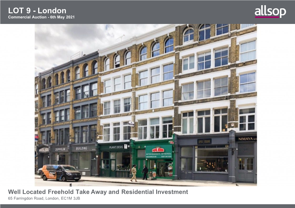 LOT 9 - London Commercial Auction - 6Th May 2021