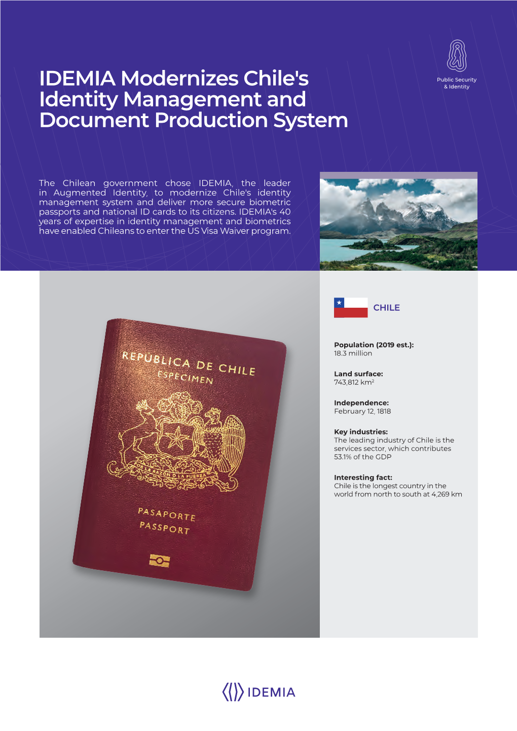 IDEMIA Modernizes Chile's Identity Management and Document