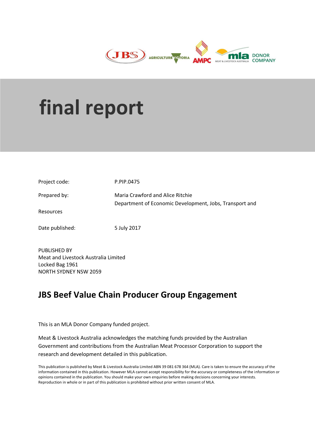 P.PIP.0475 Final Report