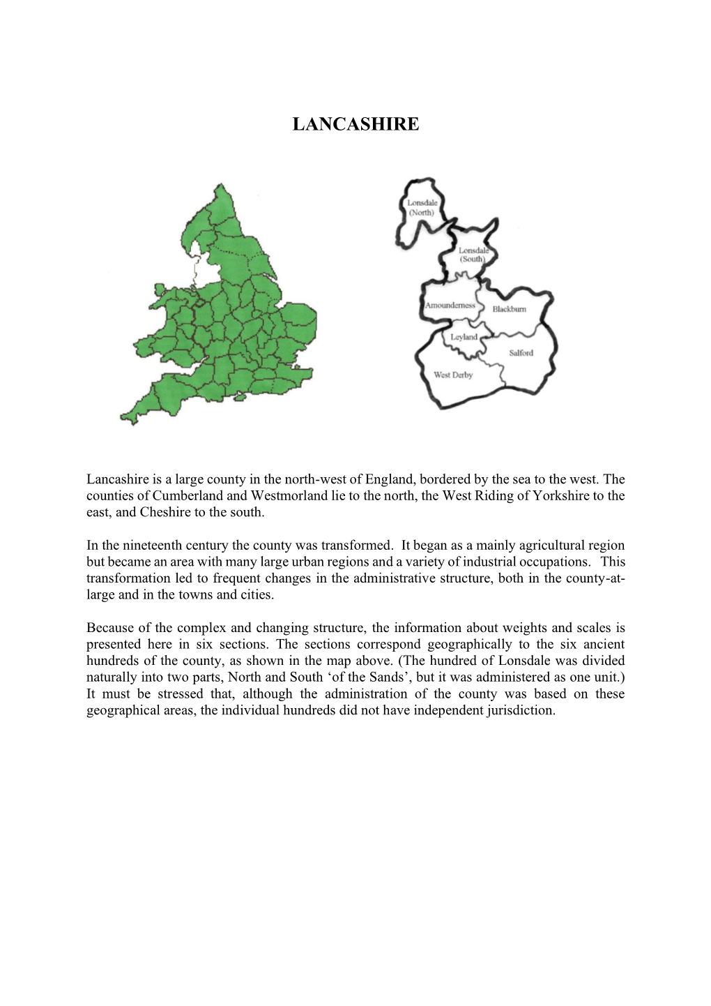 County of LANCASHIRE