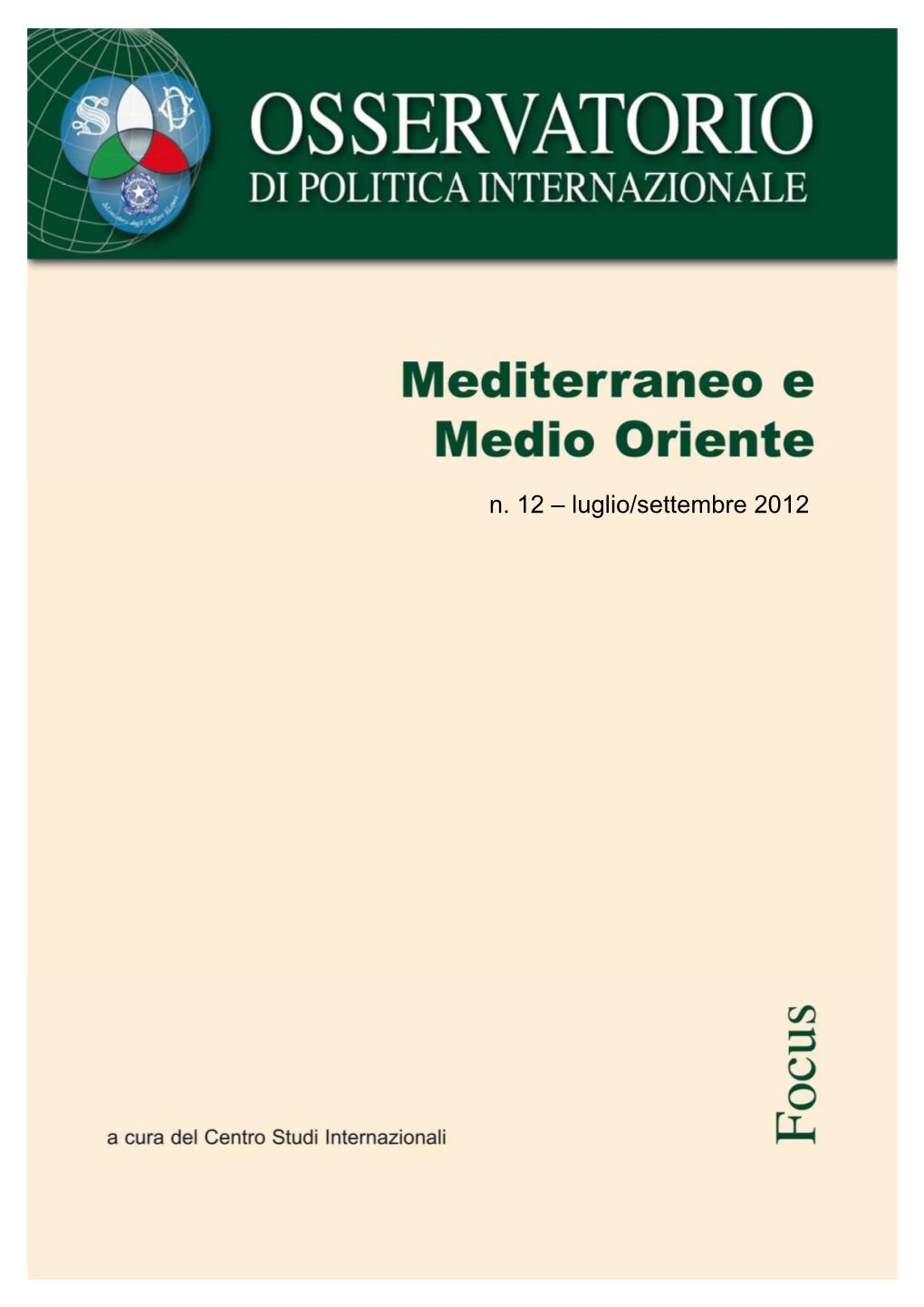 N. 12 – Luglio/Settembre 2012