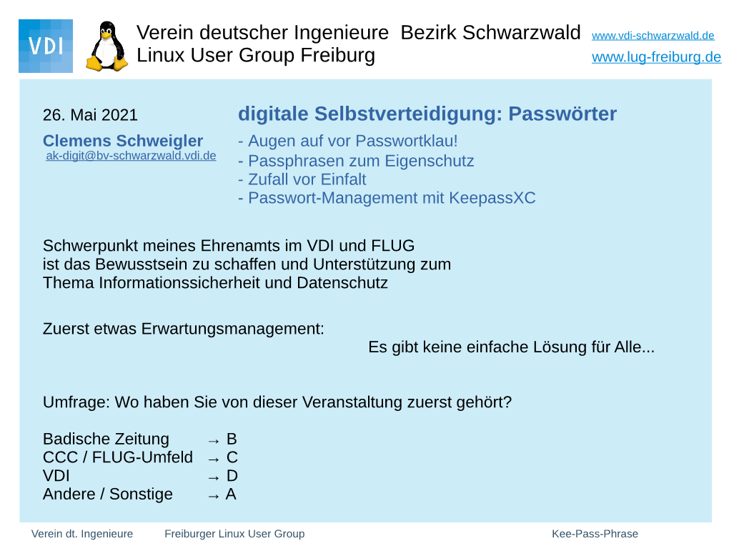 Digitale Selbstverteidigung: Passwörter