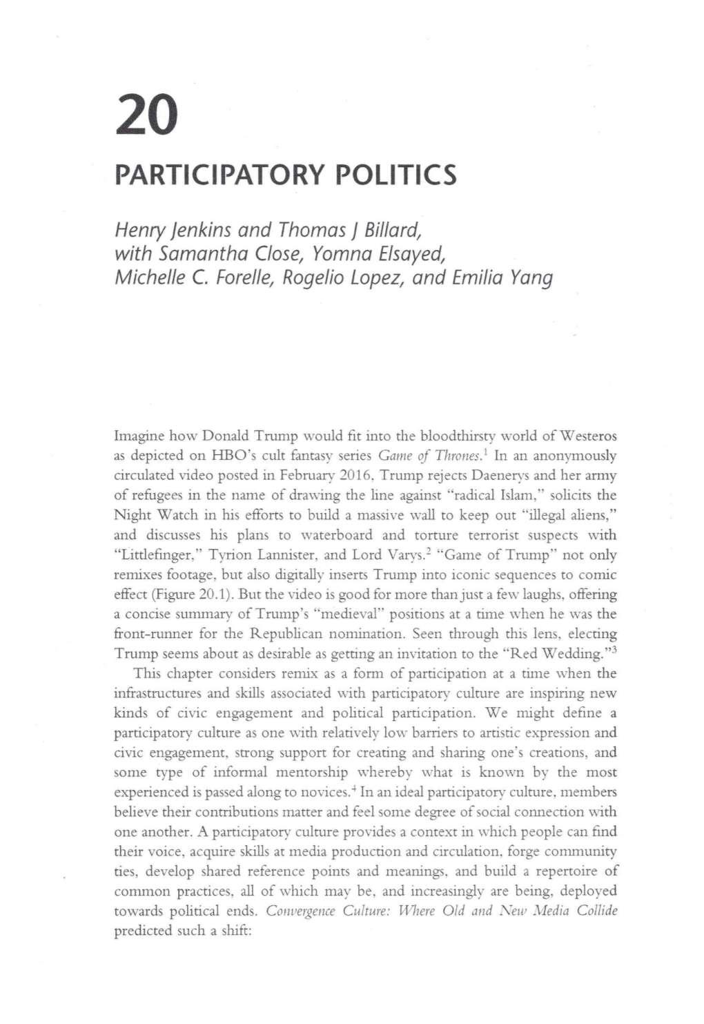 Participatory Politics 231