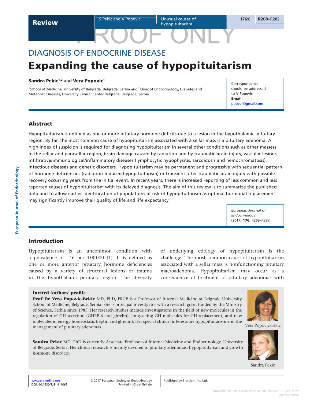 Expanding the Cause of Hypopituitarism