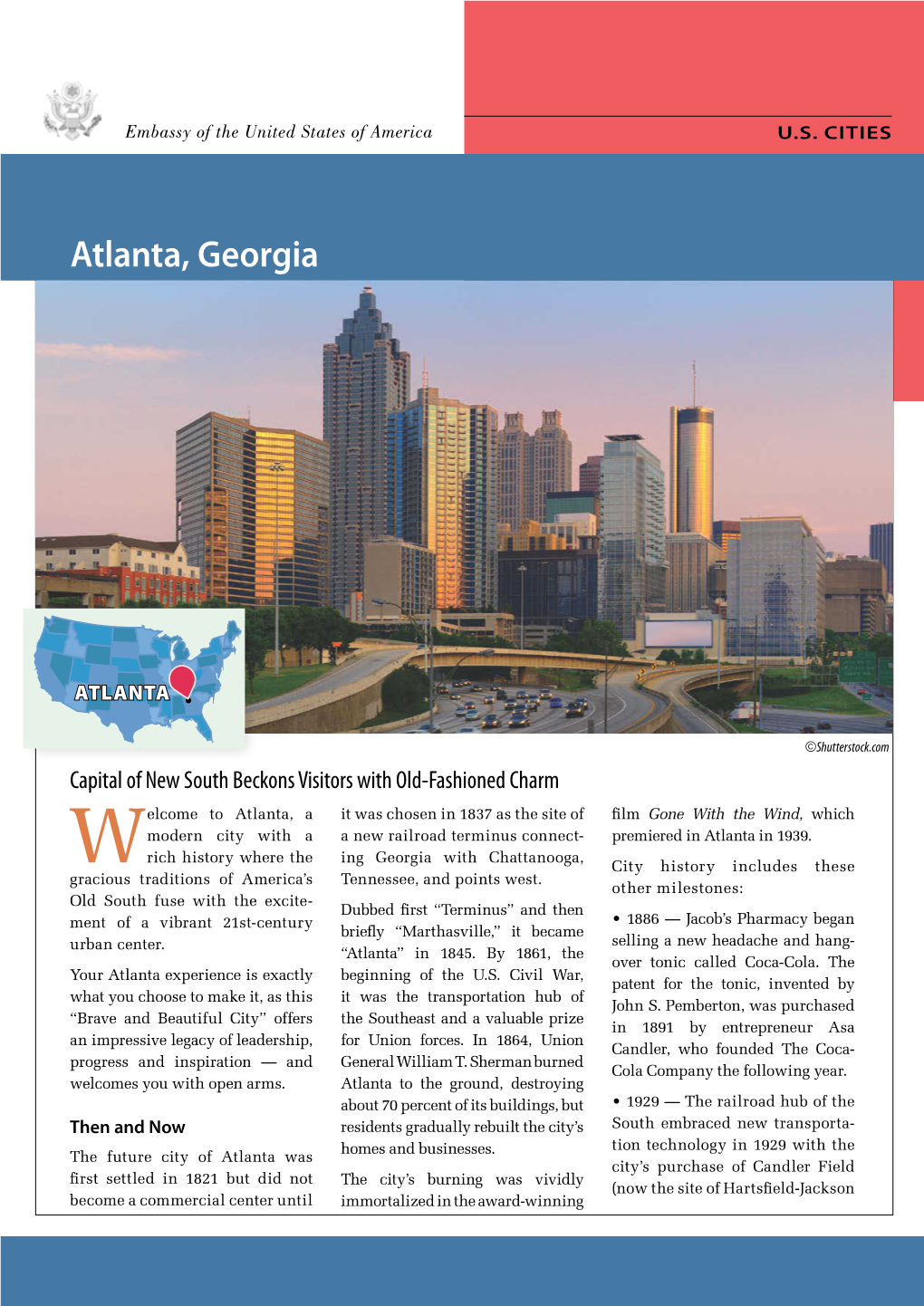 U.S. CITIES: Atlanta, Georgia