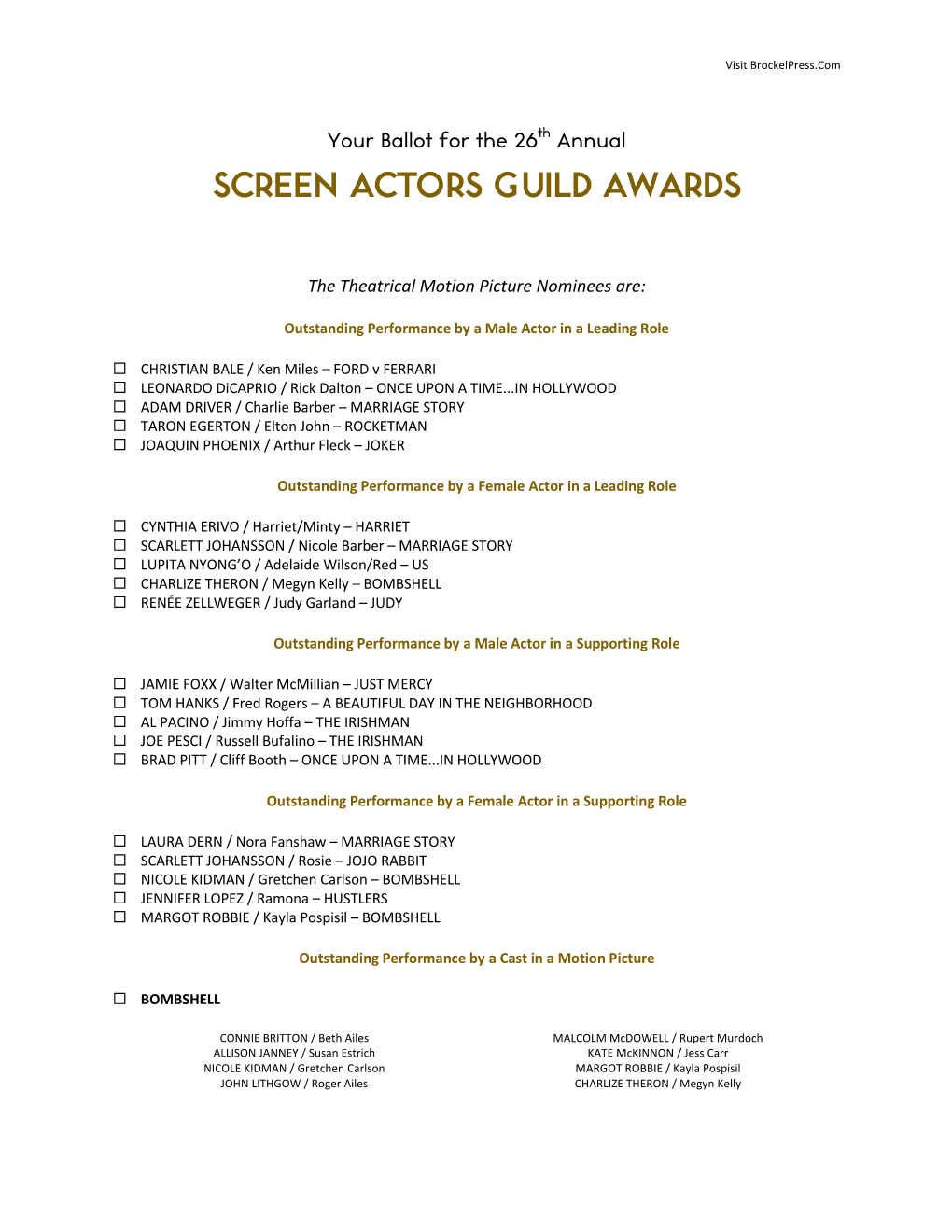 Screen Actors Guild Awards