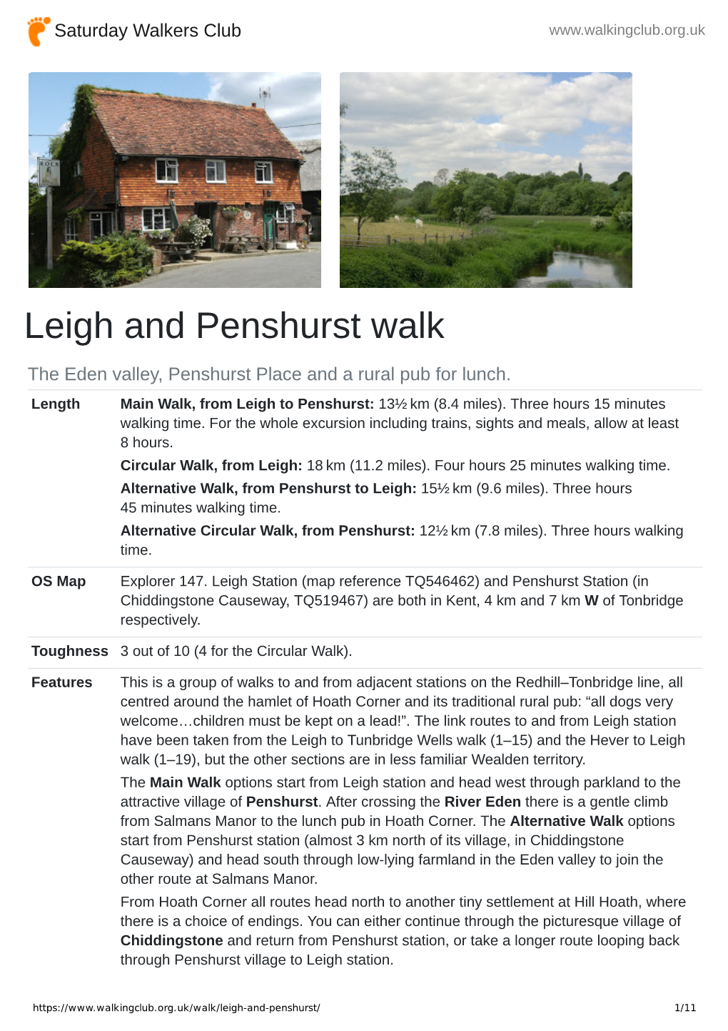 Leigh and Penshurst Walk