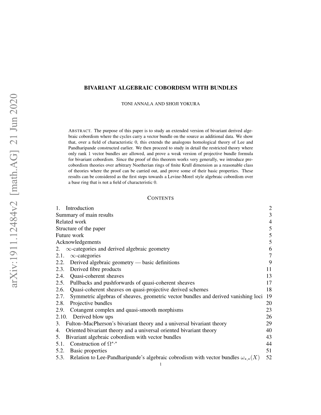 Bivariant Algebraic Cobordism with Bundles