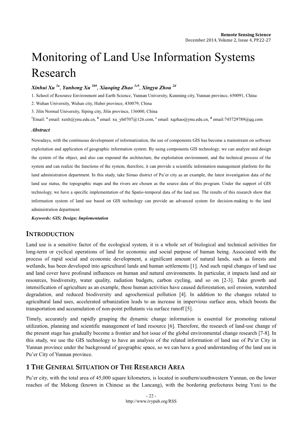 A Research for Information System of Land Use Landscape Pattern Based