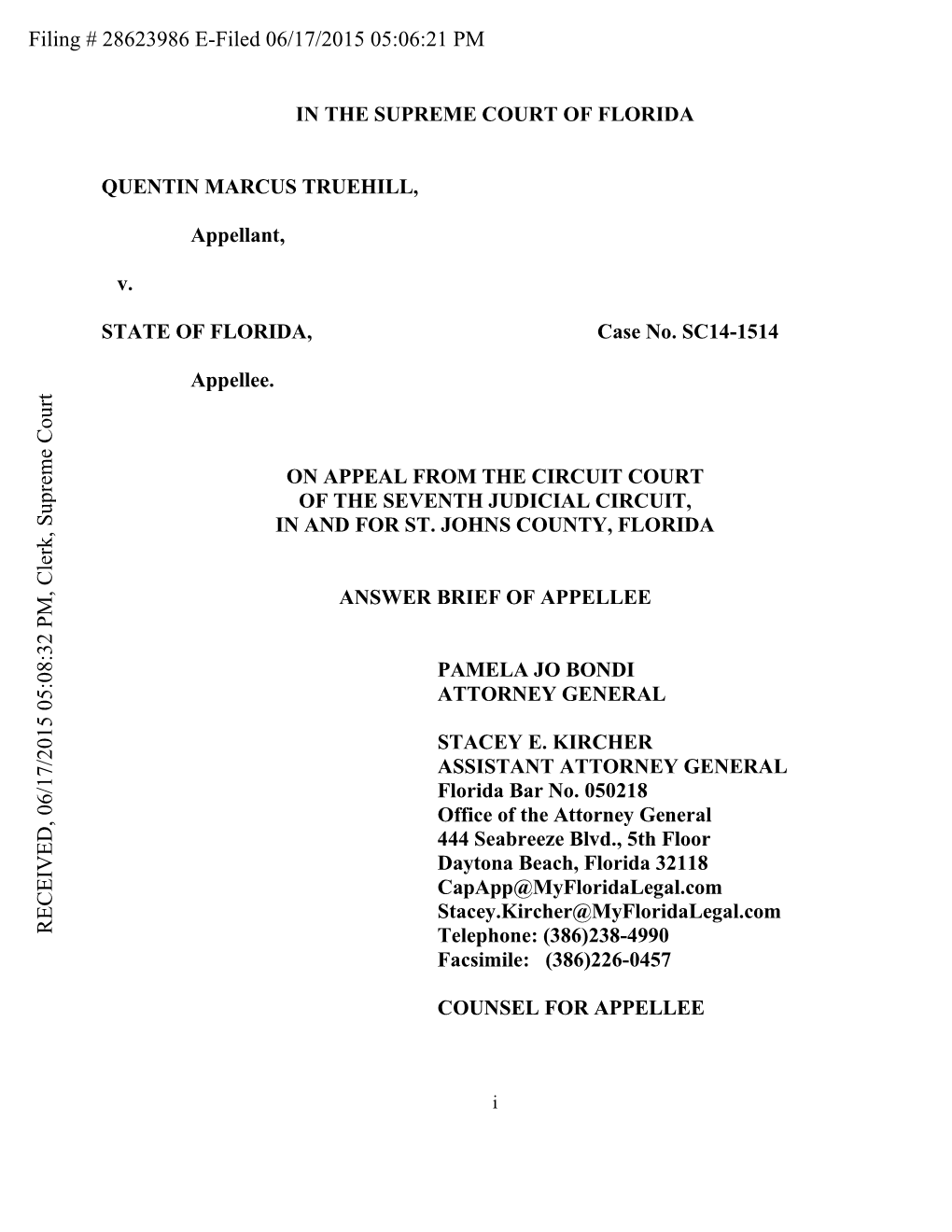 Filing # 28623986 E-Filed 06/17/2015 05:06:21 PM