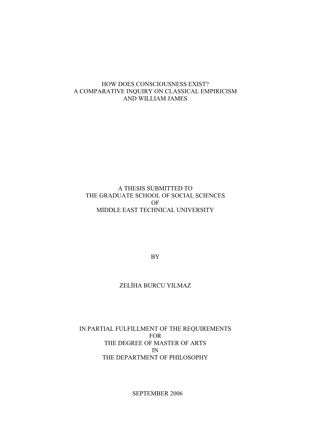 How Does Consciousness Exist? a Comparative Inquiry on Classical Empiricism and William James