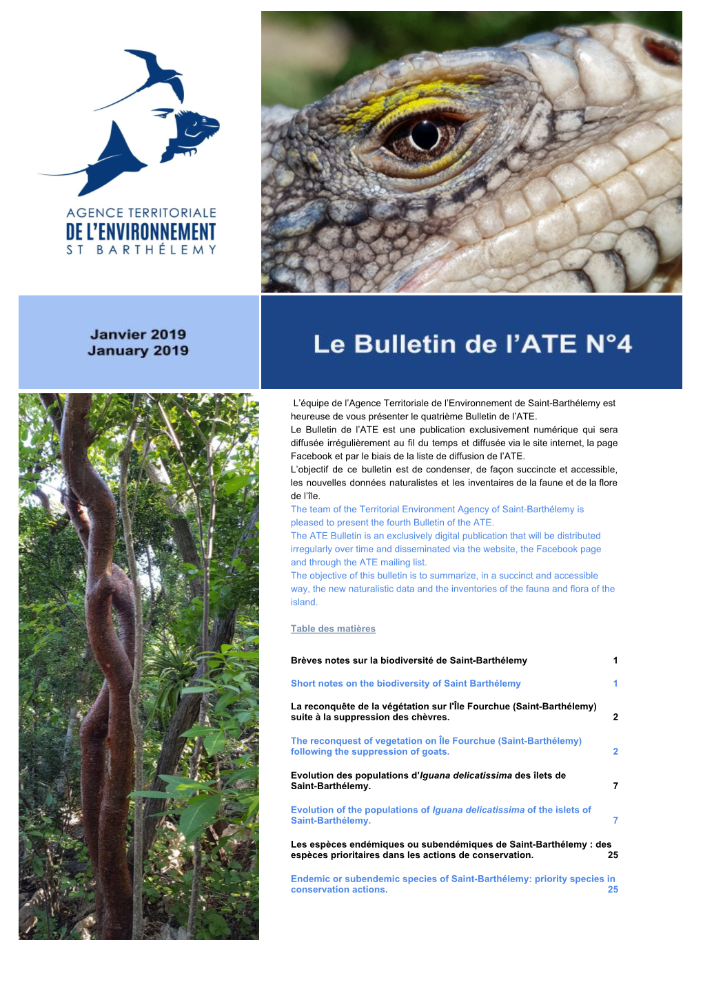 Bulletin ATE N°4 – Janvier 2019