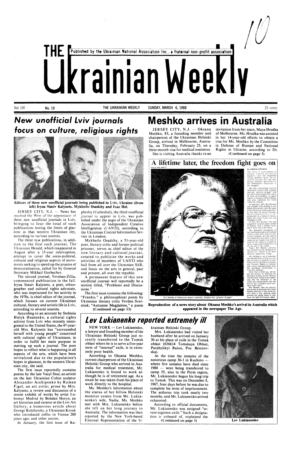 The Ukrainian Weekly 1988