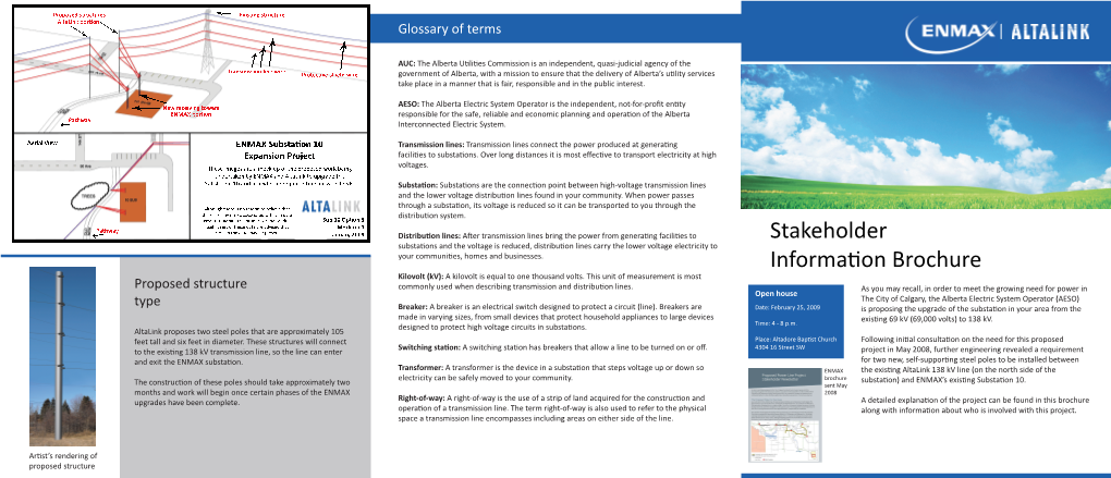 Stakeholder Information Brochure