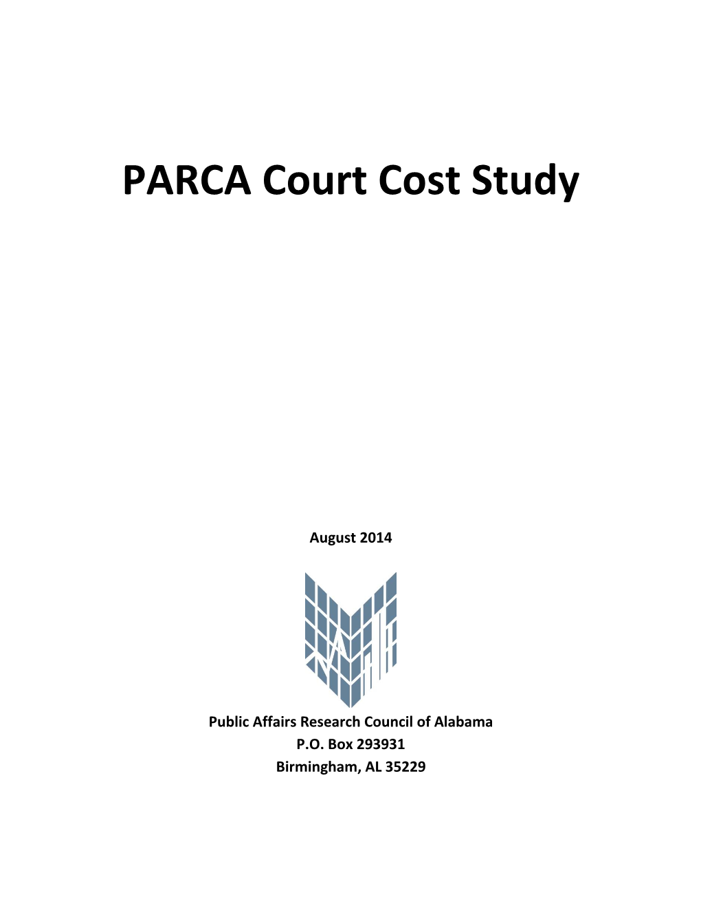 PARCA Court Cost Study