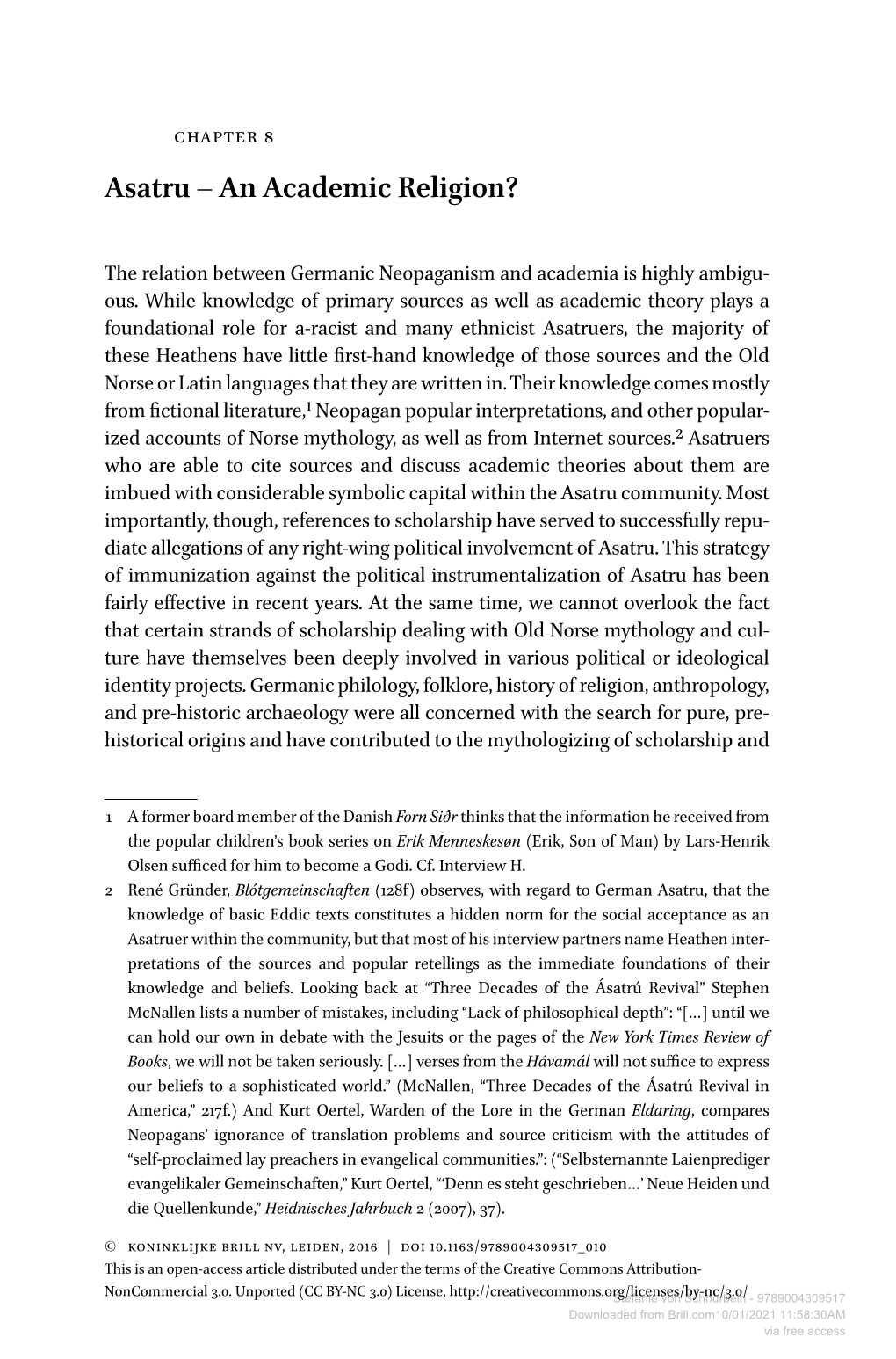 Downloaded from Brill.Com10/01/2021 11:58:30AM Via Free Access