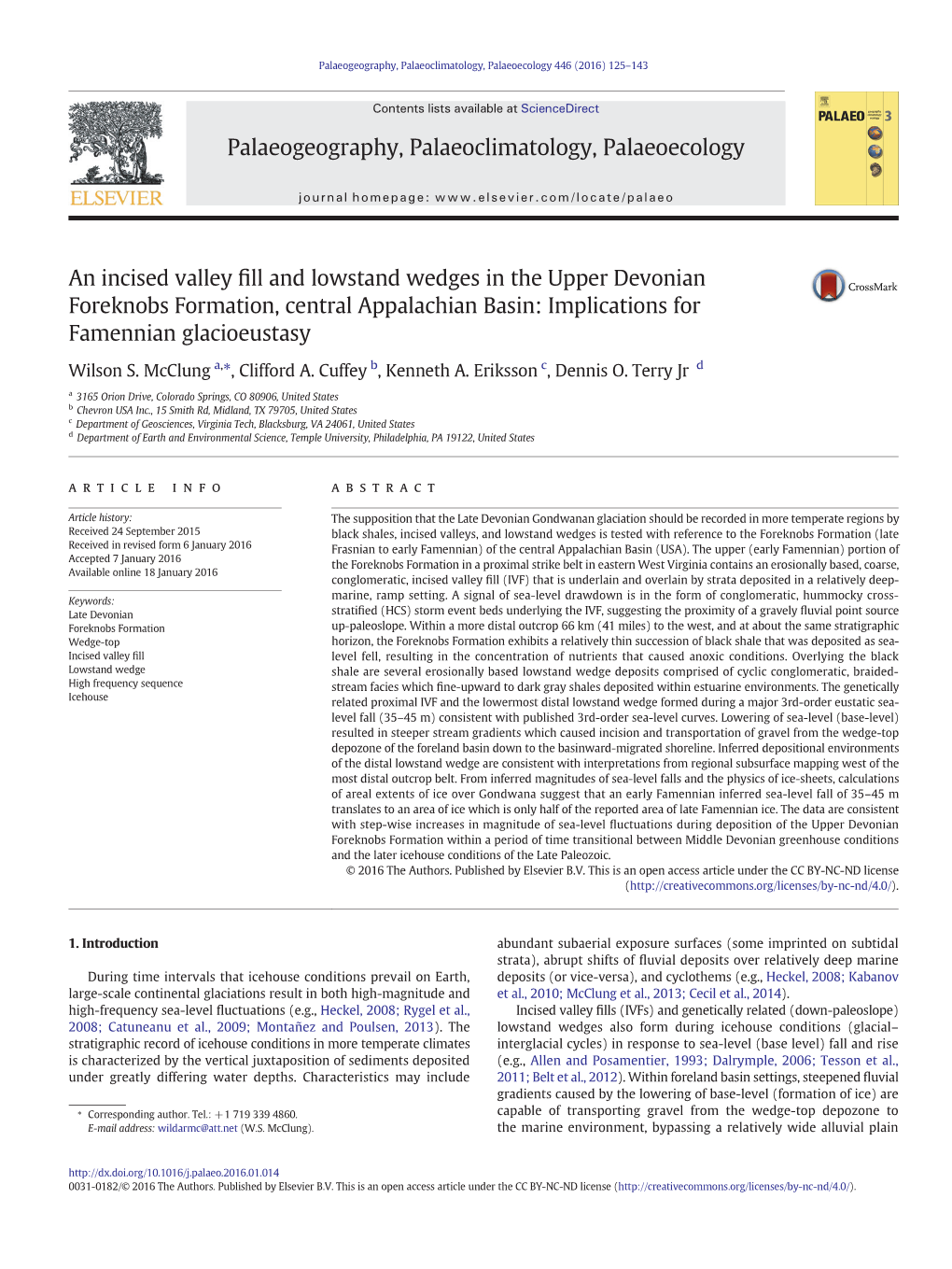 Implications for Famennian Glacioeustasy