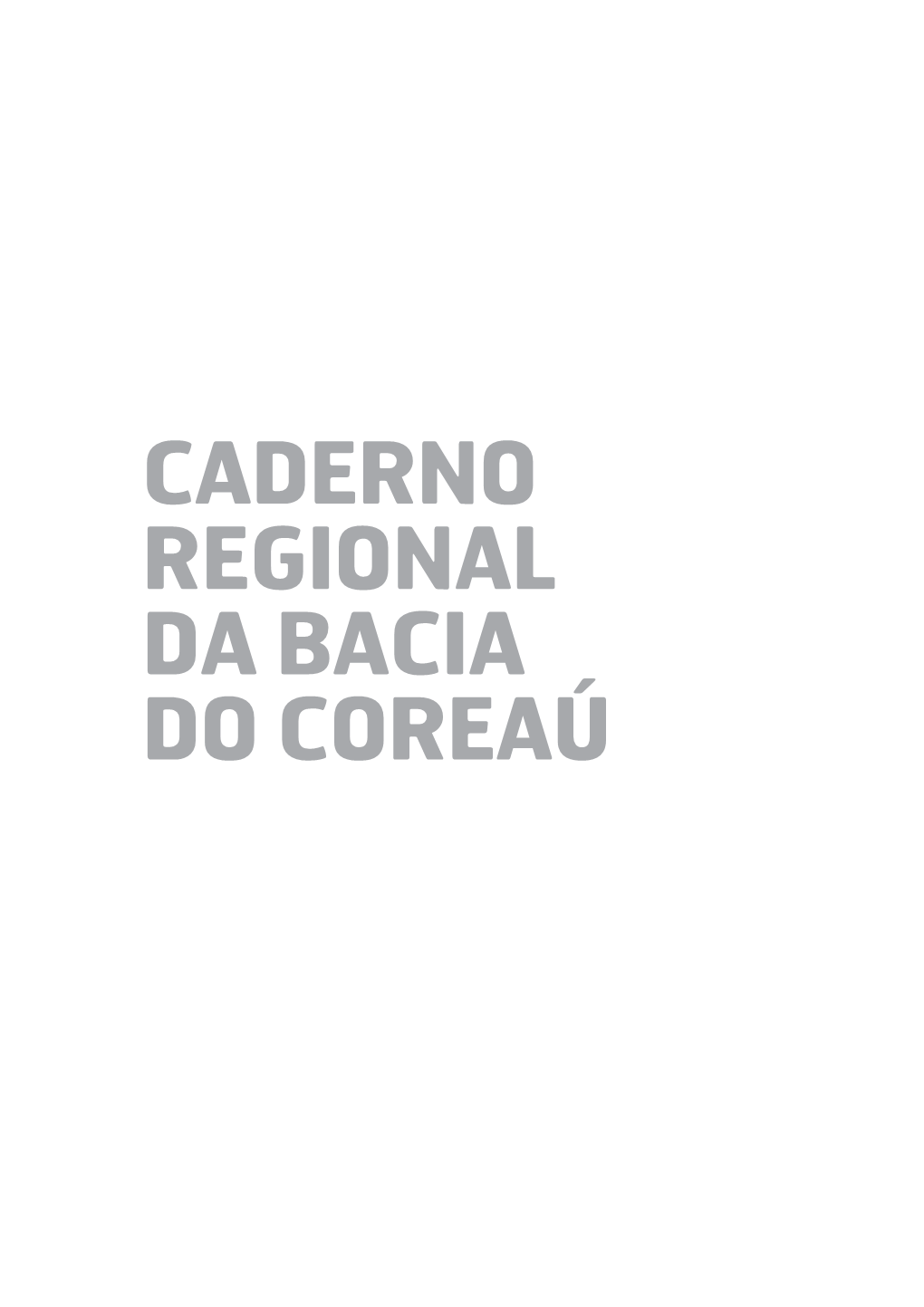 Caderno Regional Da Bacia Do Coreaú