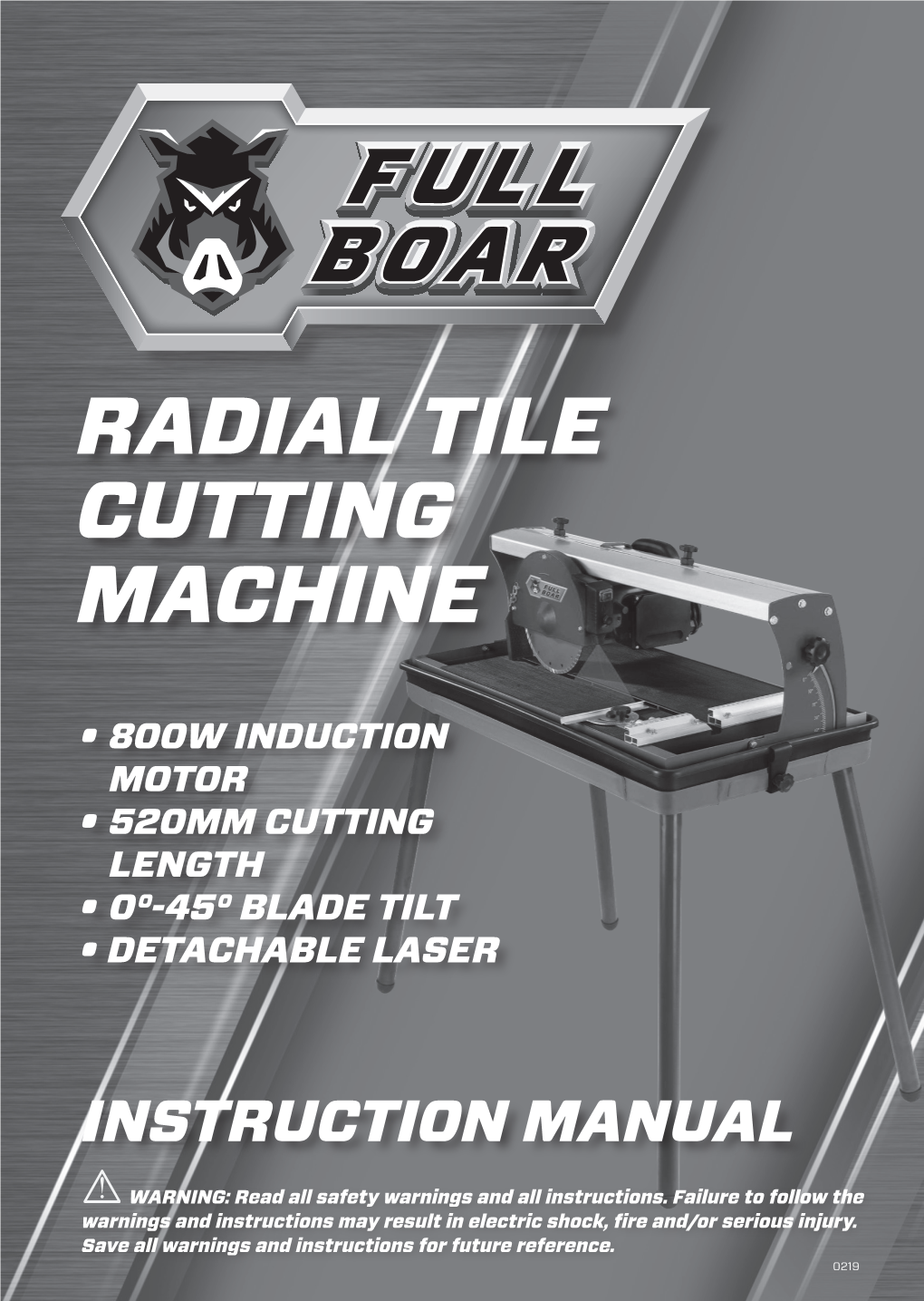 Radial Tile Cutting Machine
