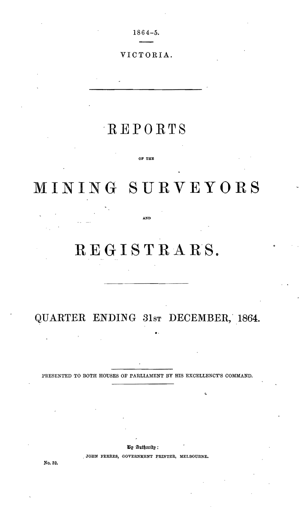 Mining Surveyors Reg 1St Ra R's 0