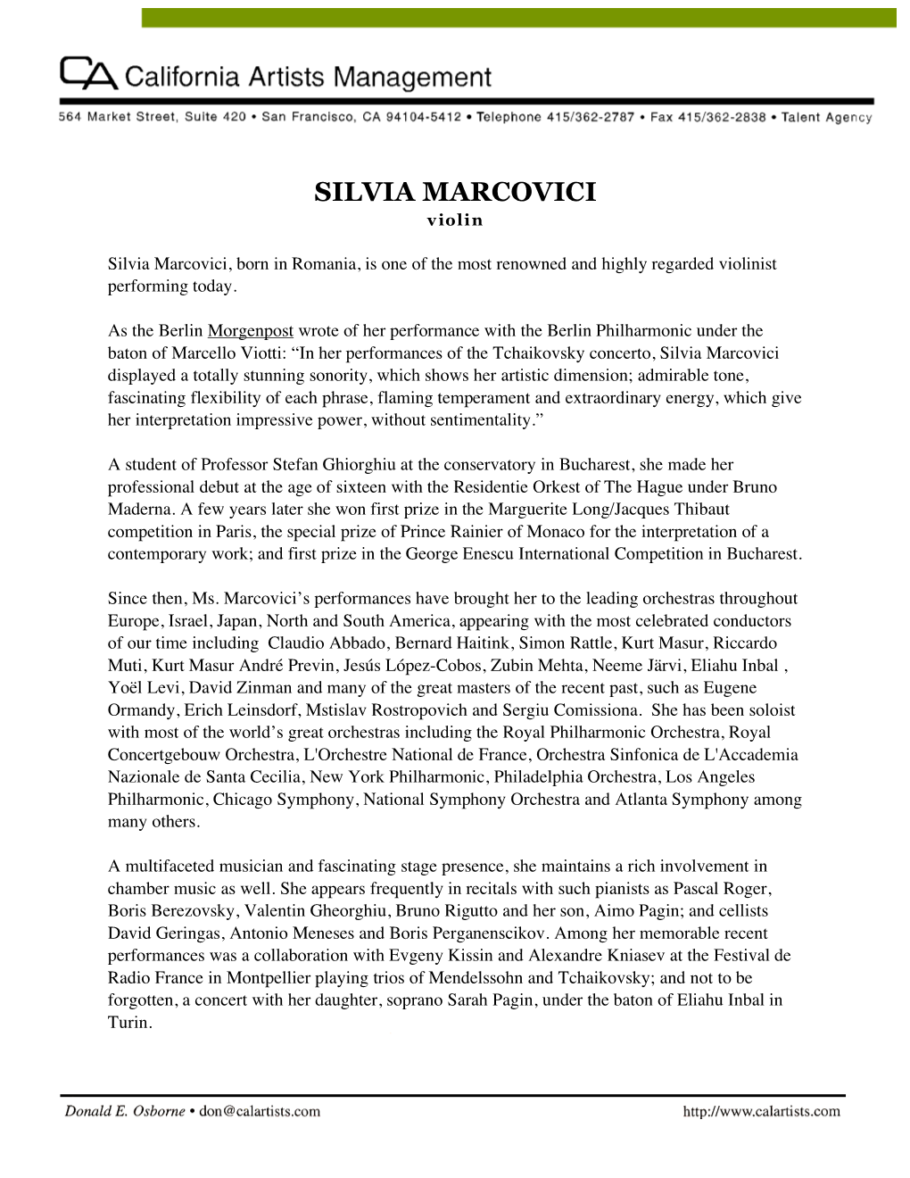 SILVIA MARCOVICI V Iolin