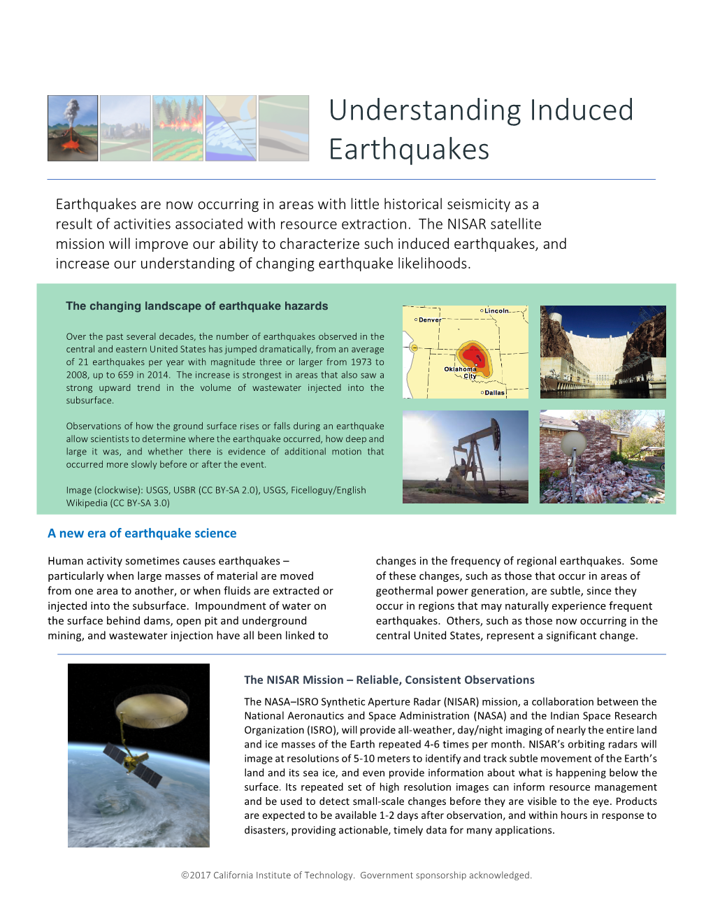 Understanding Induced Earthquakes