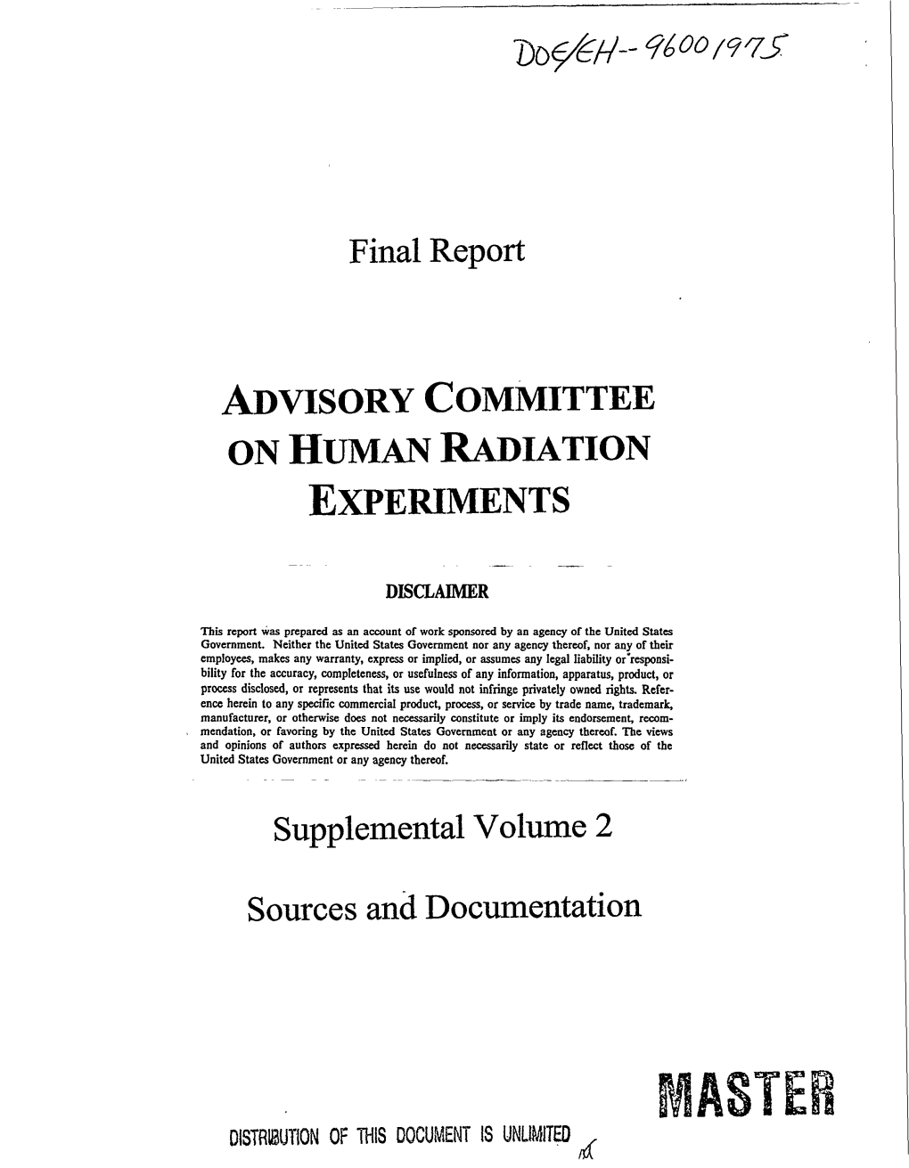 Advisory Committee on Human Radiation Experiments