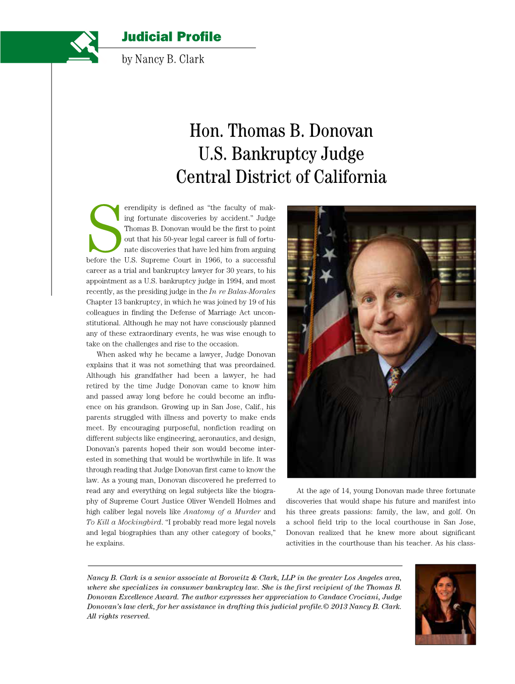 Donovan, Hon. Thomas B