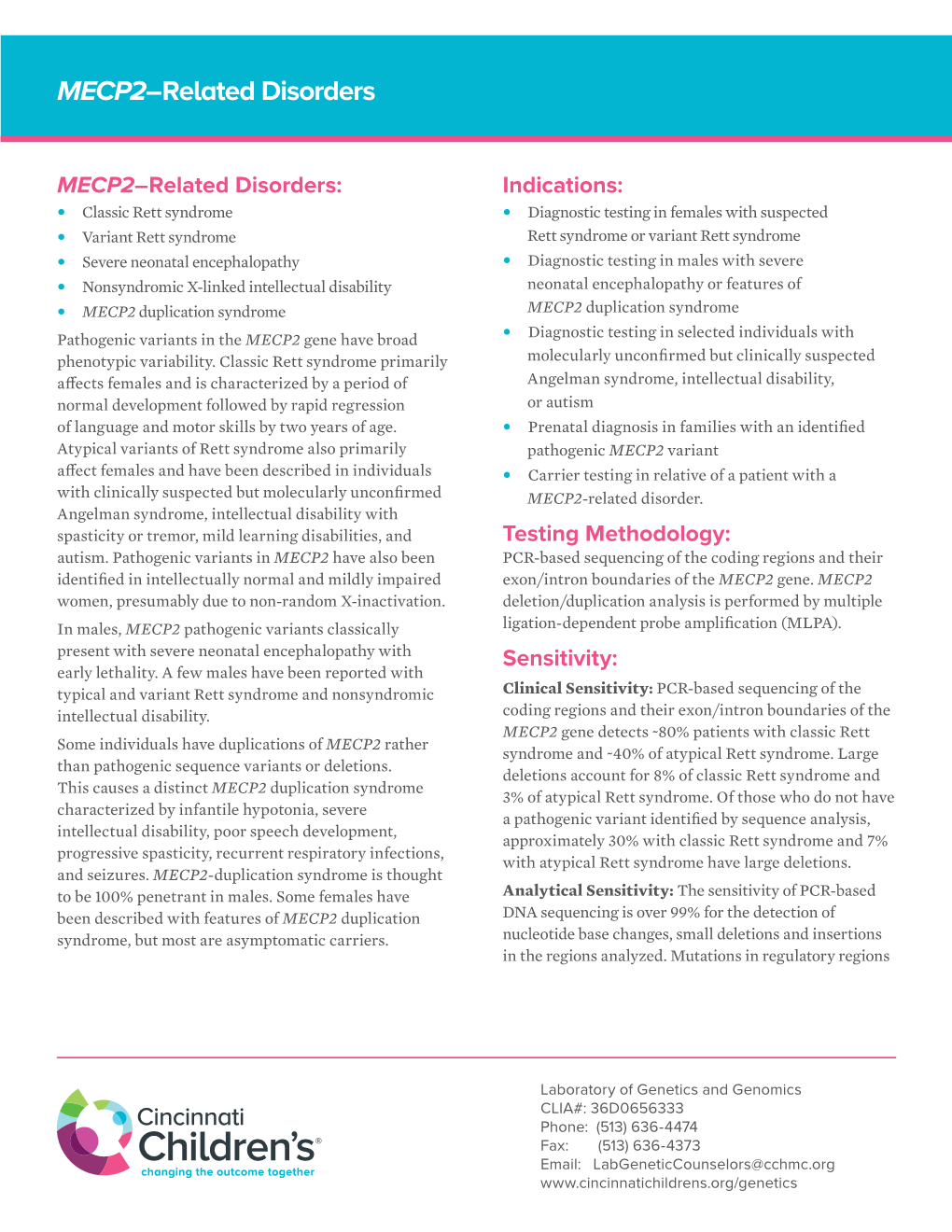 MECP2–Related Disorders