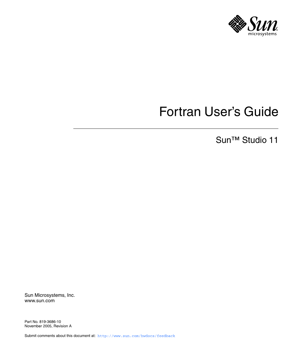 Sun Studio 11: Fortran User's Guide