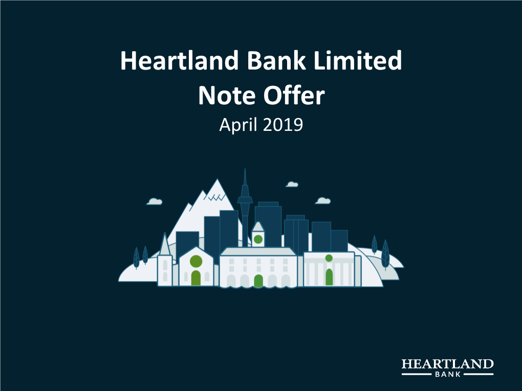 Heartland Bank Limited Note Offer April 2019