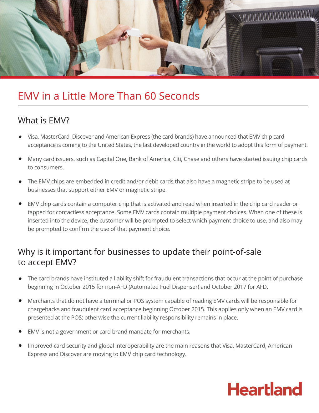 EMV in a Little More Than 60 Seconds