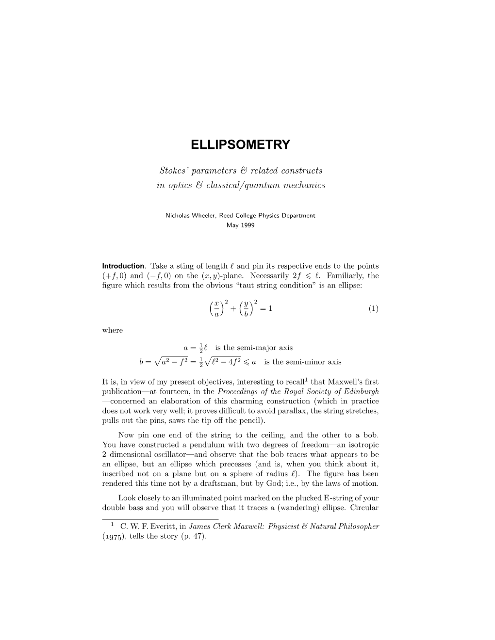 Ellipsometry