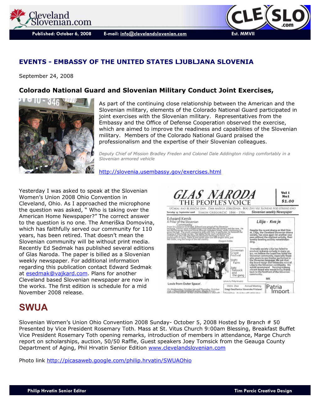 Events - Embassy of the United States Ljubljana Slovenia