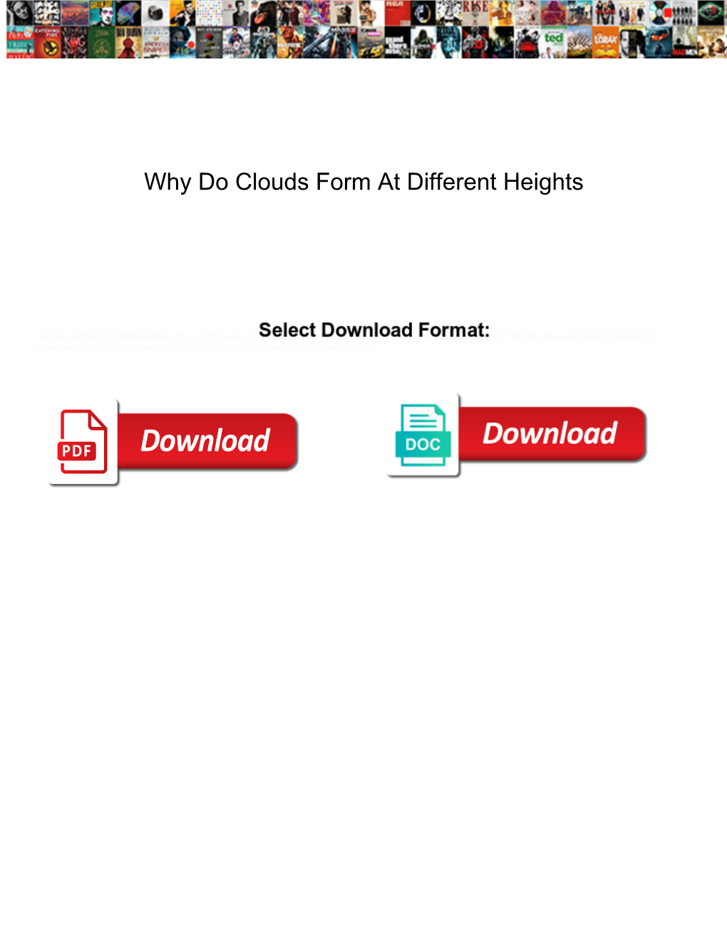 Why Do Clouds Form at Different Heights