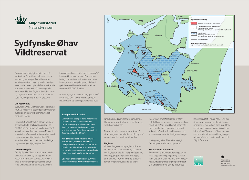 Sydfynske Øhav Vildtreservat Er Oprettet I 0 1 2 3 4 5 Marstal Bugt 1996