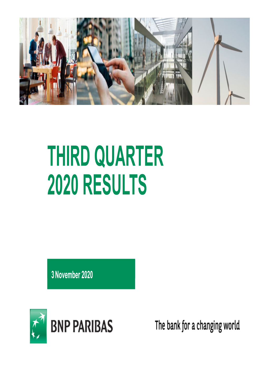 Third Quarter 2020 Results