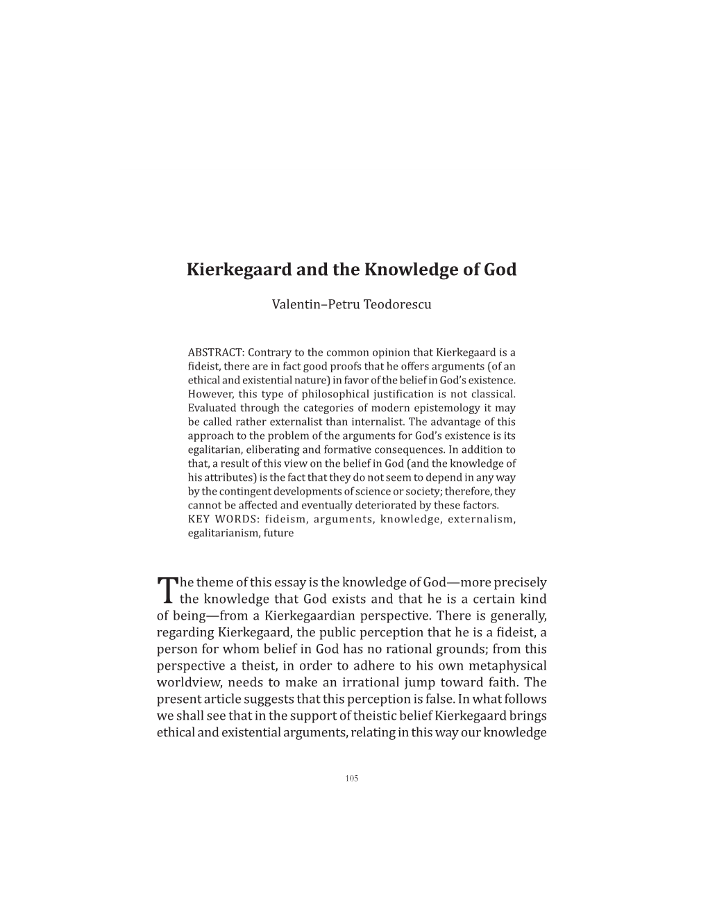 PDF Kierkegaard and the Knowledge Of