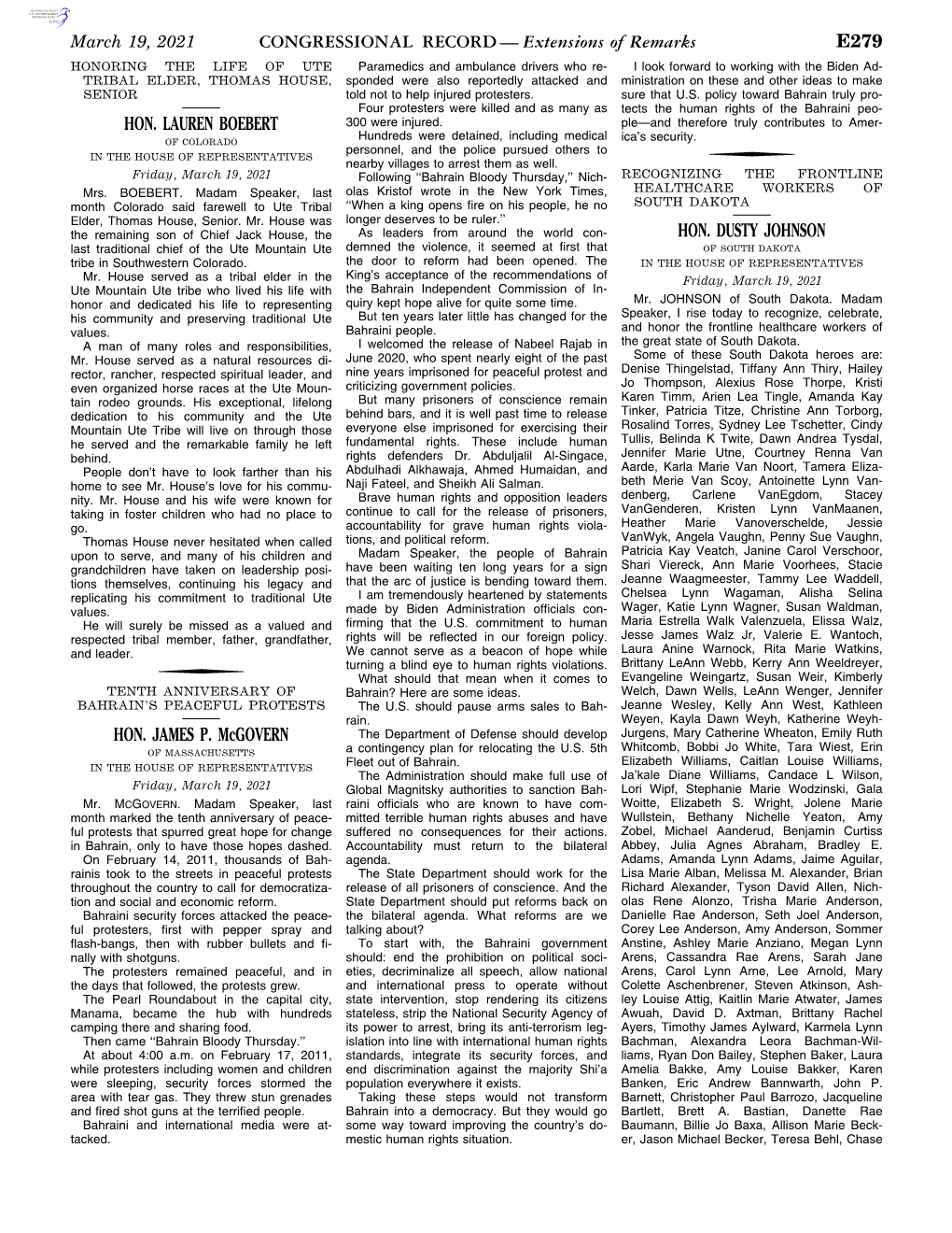 CONGRESSIONAL RECORD— Extensions of Remarks E279 HON