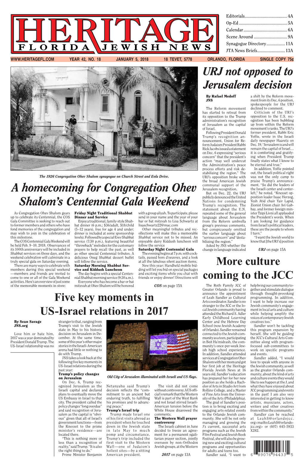 More Culture Coming to the JCC a Homecoming for Congregation