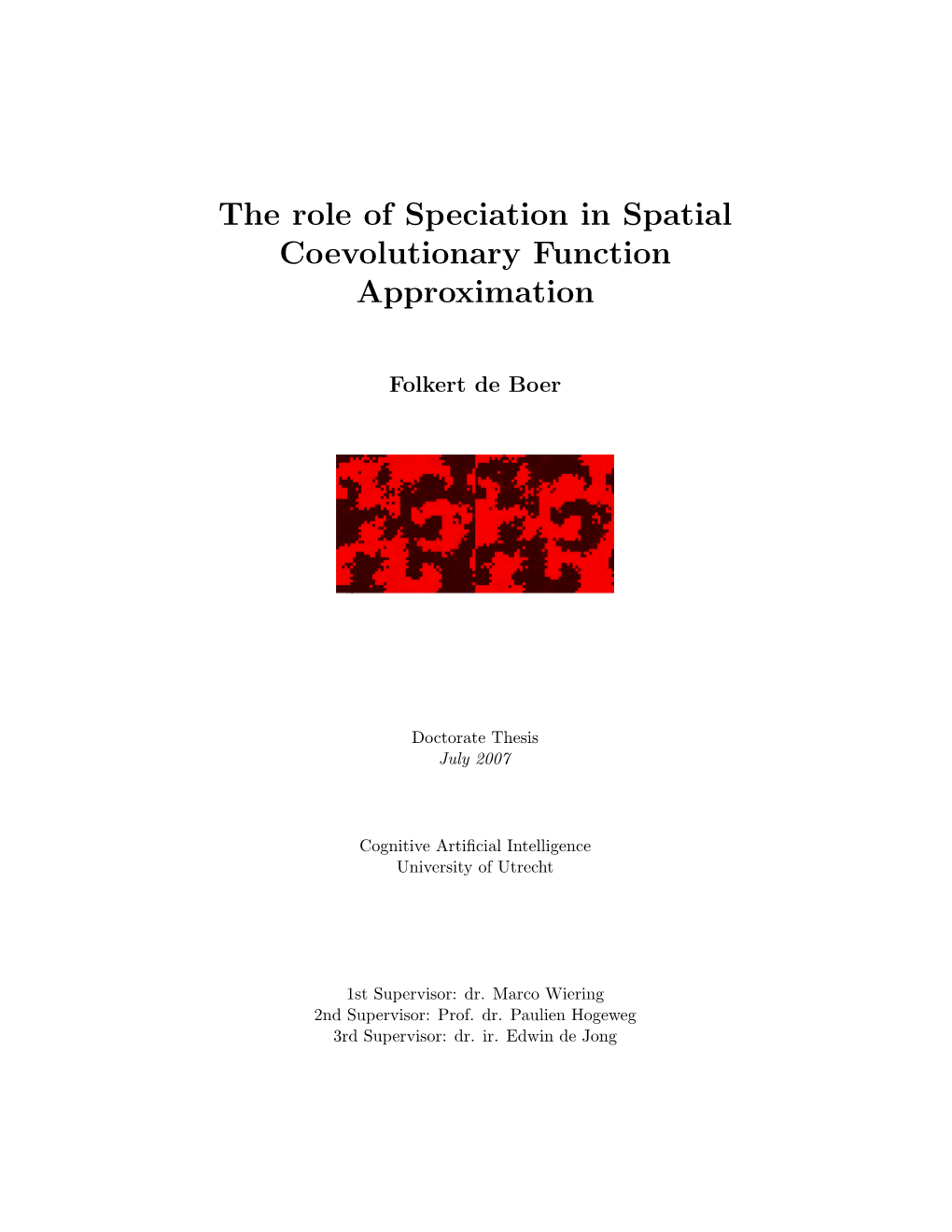 The Role of Speciation in Spatial Coevolutionary Function Approximation