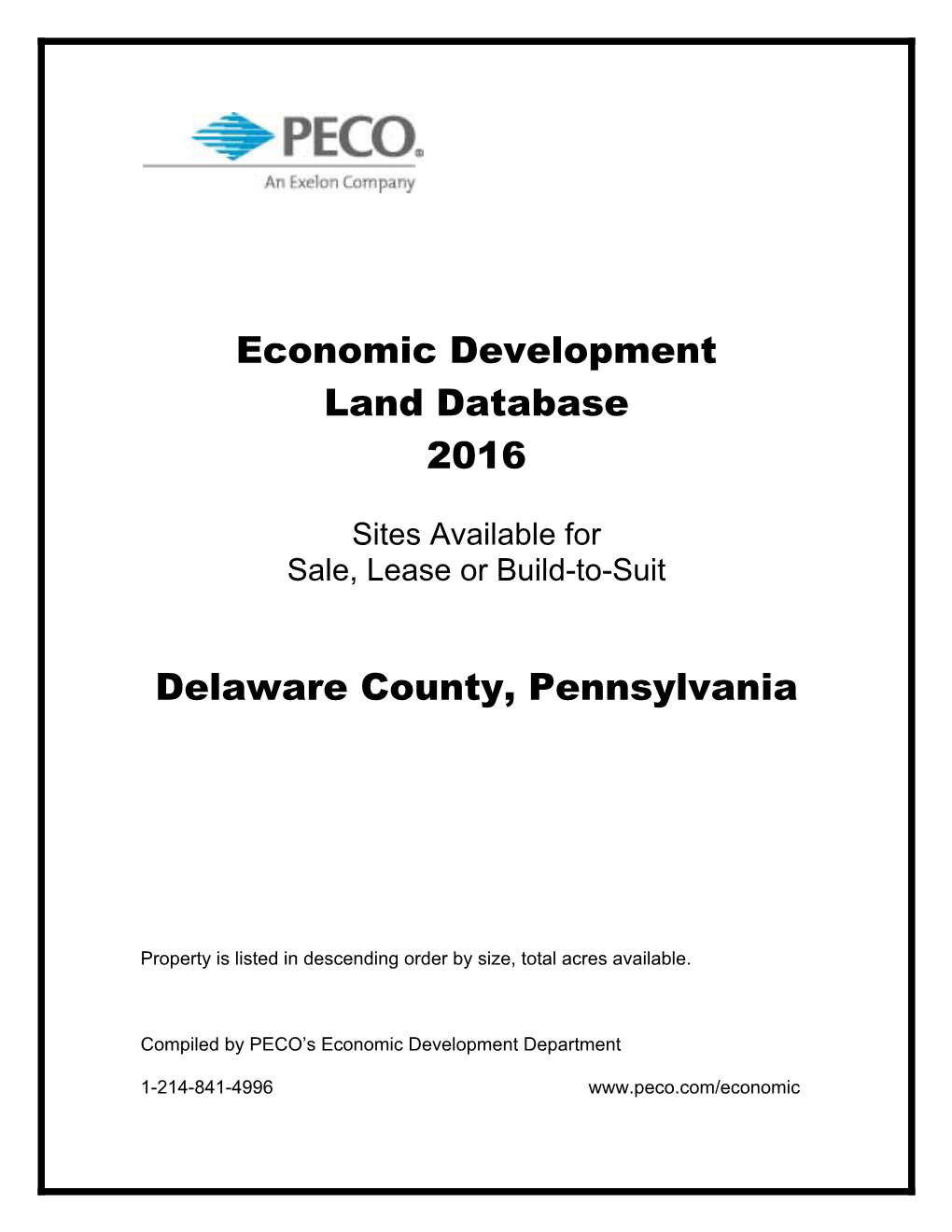 Land Database Delaware County