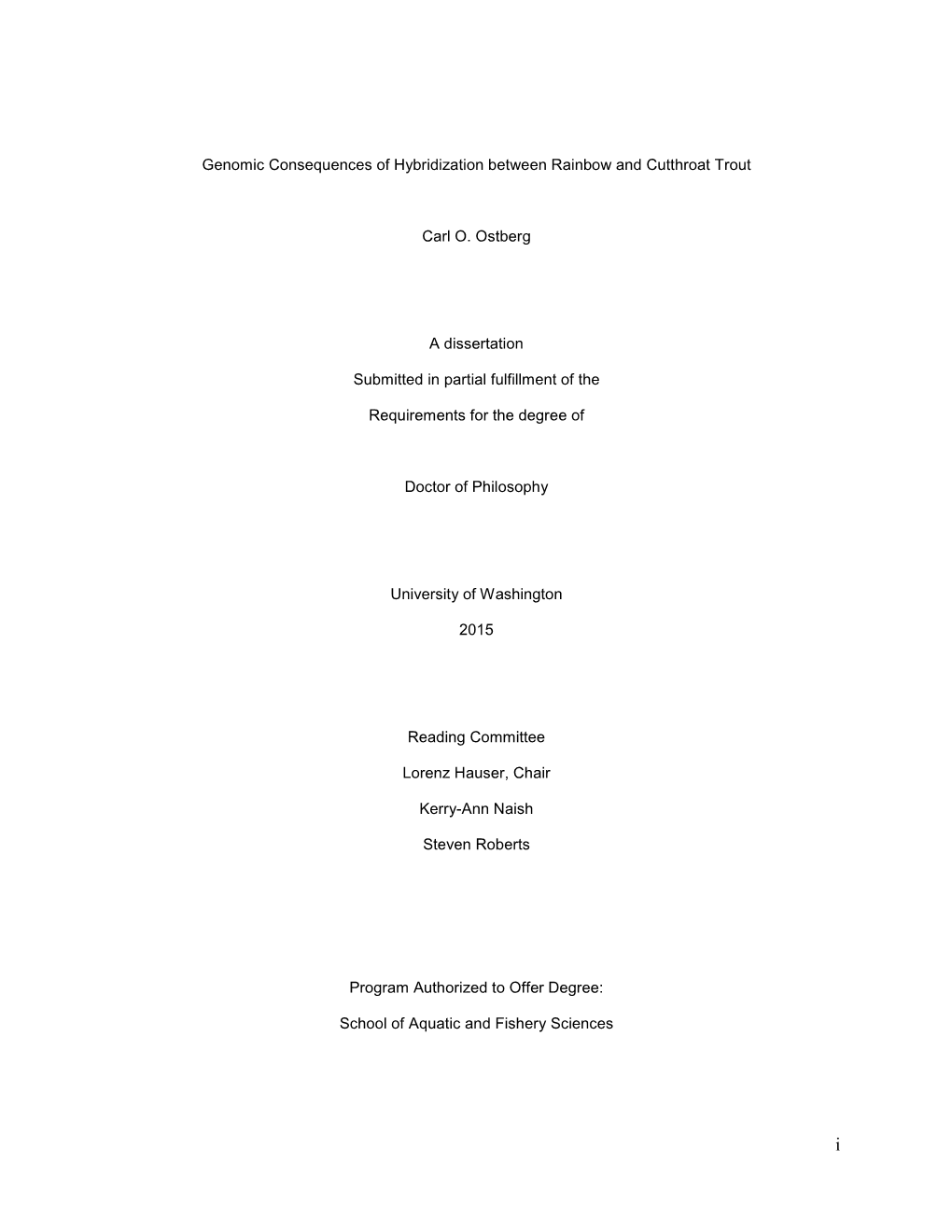 Genomic Consequences of Hybridization Between Rainbow and Cutthroat Trout