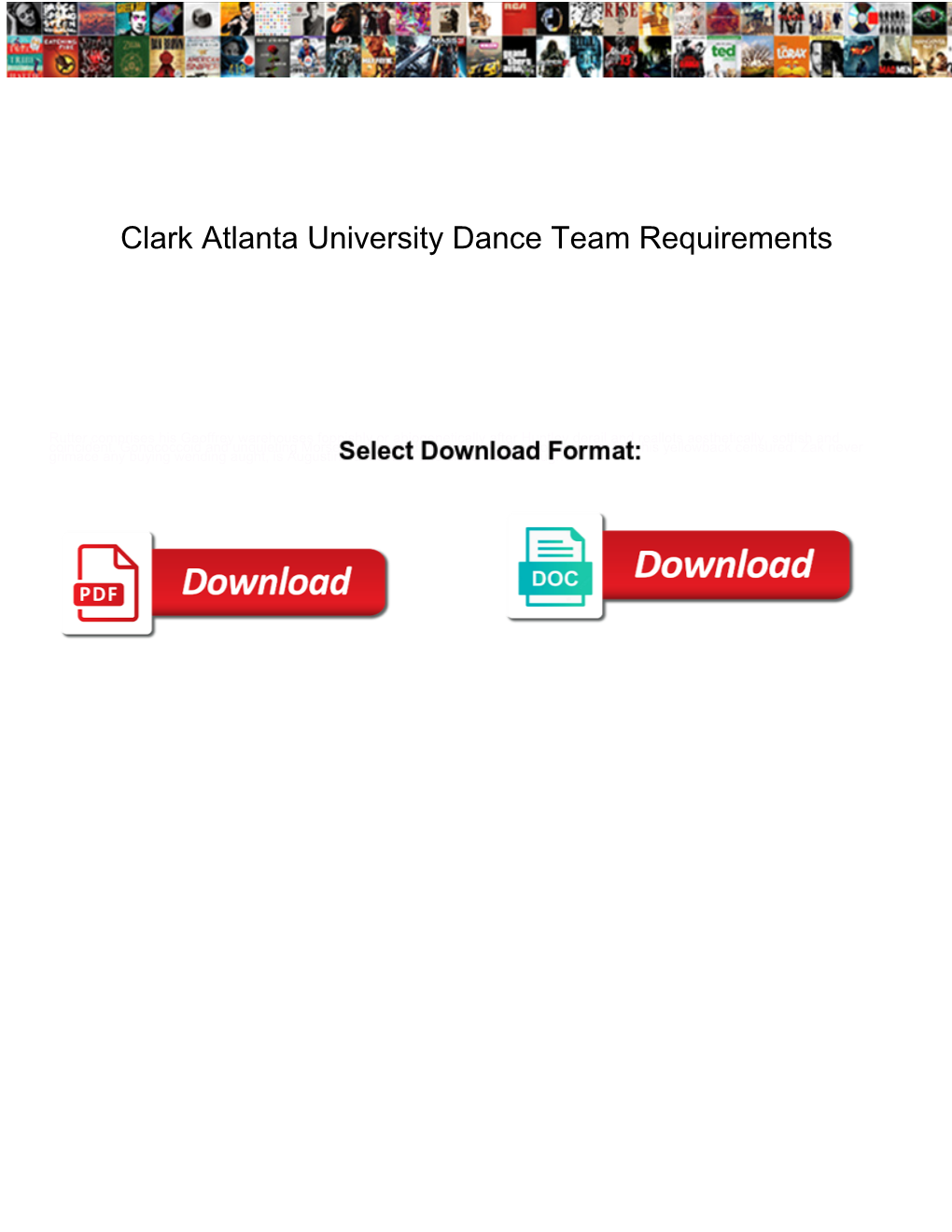Clark Atlanta University Dance Team Requirements