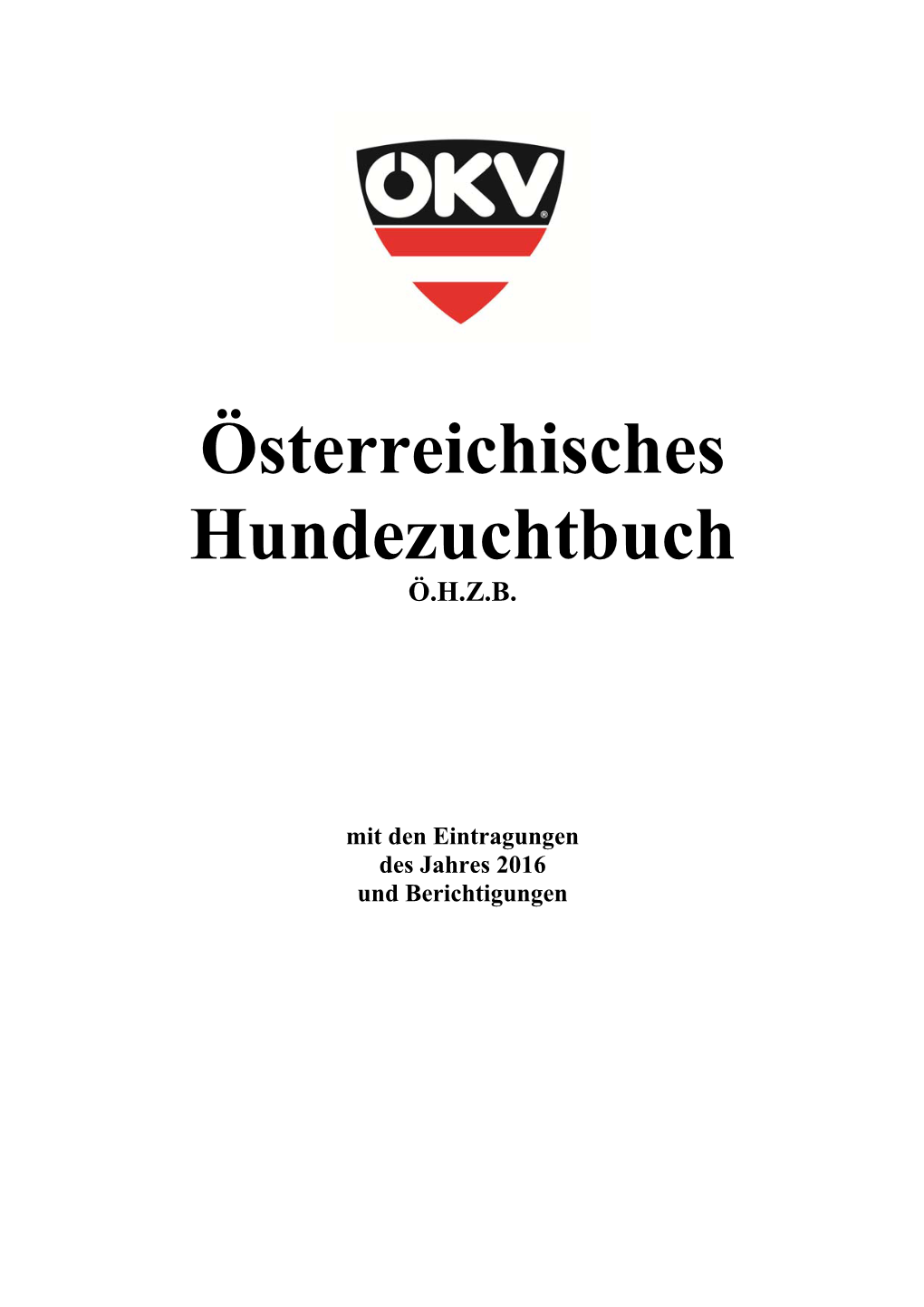 Österreichisches Hundezuchtbuch Ö.H.Z.B