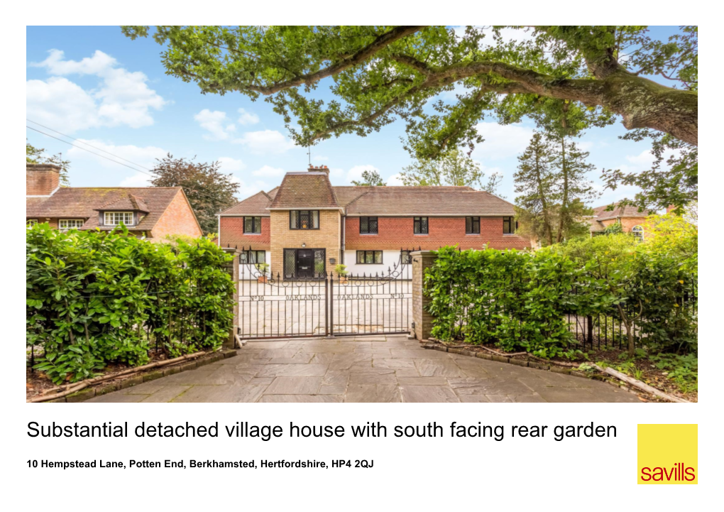 Substantial Detached Village House with South Facing Rear Garden
