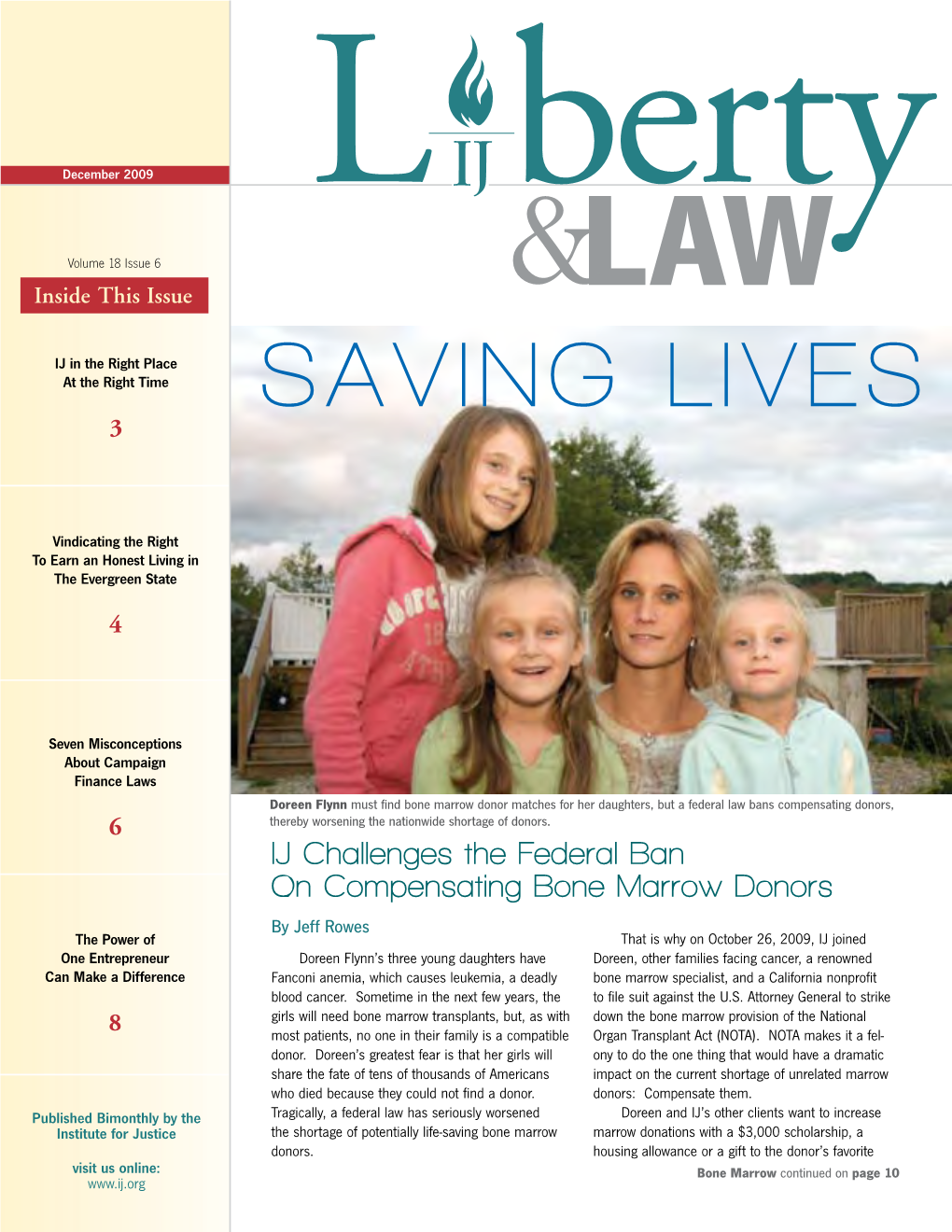 Saving Lives IJ Challenges the Federal